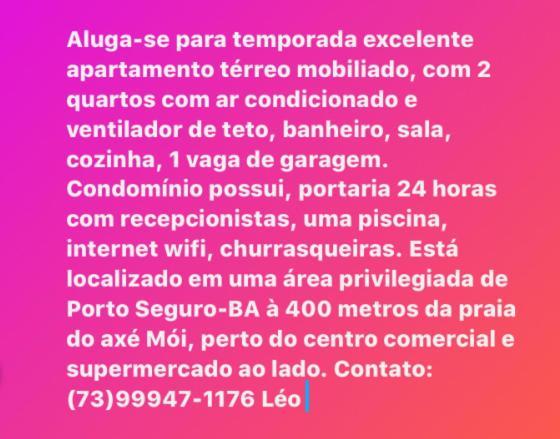 Apartamento 2 Quartos Porto Seguro Ngoại thất bức ảnh
